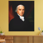 James Madison de 4e president: koloniaal Amerika Canvas Afdruk (Insitu (Woonkamer))