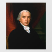 James Madison de 4e president: koloniaal Amerika Raamsticker (Vel)