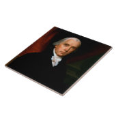 James Madison de 4e president: koloniaal Amerika Tegeltje (Zijkant)