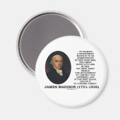 James Madison die zelf een overheidscontrole inkad Magneet (Voorkant / Achterkant)
