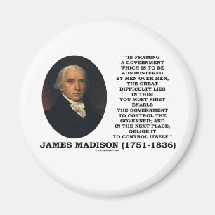 James Madison die zelf een overheidscontrole inkad Magneet