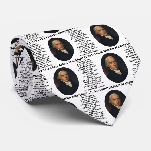 James Madison die zichzelf onder controle van de r Stropdas (Opgerold)