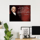 James Madison-eigendomsrechten Poster (Thuiskantoor)