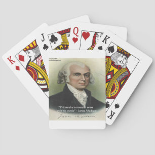 James Madison "Filosofie/Gewoon Zinnige" Citaat Speelkaarten