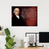 James Madison God Poster (Thuiskantoor)