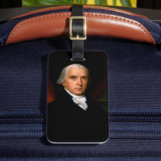 James Madison, het vierde President: koloniaal Ame Bagagelabel (Voorkant Insitu 2)