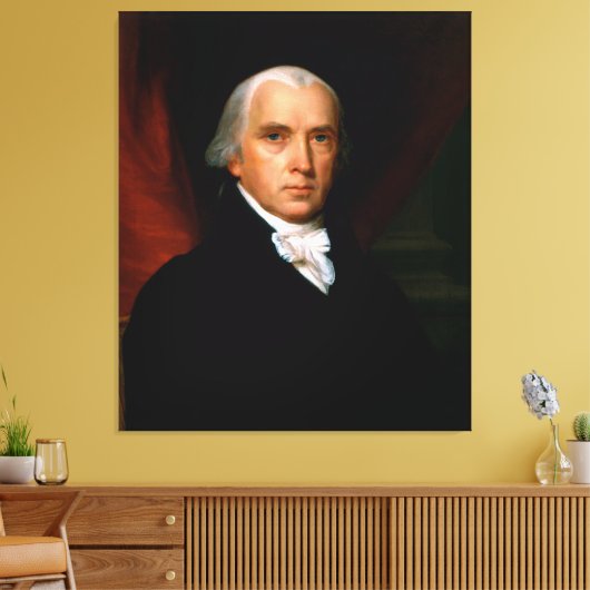 James Madison, het vierde President: koloniaal Ame Canvas Afdruk (Insitu (Woonkamer))