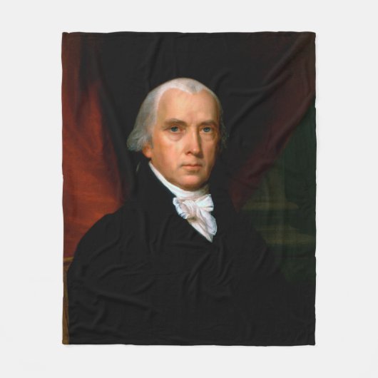 James Madison, het vierde President: koloniaal Ame Fleece Deken (Voorkant)