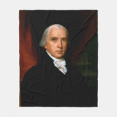 James Madison, het vierde President: koloniaal Ame Fleece Deken (Voorkant)