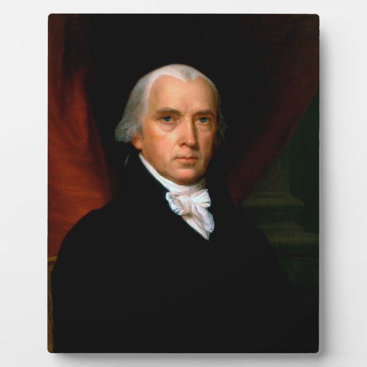 James Madison, het vierde President: koloniaal Ame Fotoplaat (Voorkant)