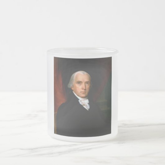 James Madison, het vierde President: koloniaal Ame Matglas Koffiemok (Center)