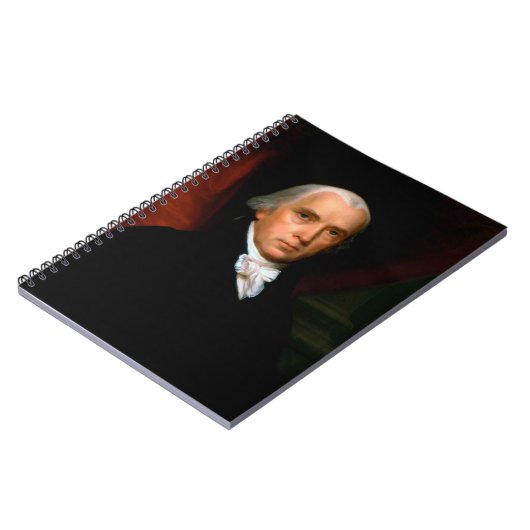 James Madison, het vierde President: koloniaal Ame Notitieboek (Linkerzijde)