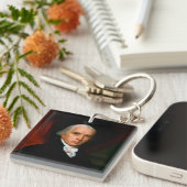 James Madison, het vierde President: koloniaal Ame Sleutelhanger (Voorkant Rechts)
