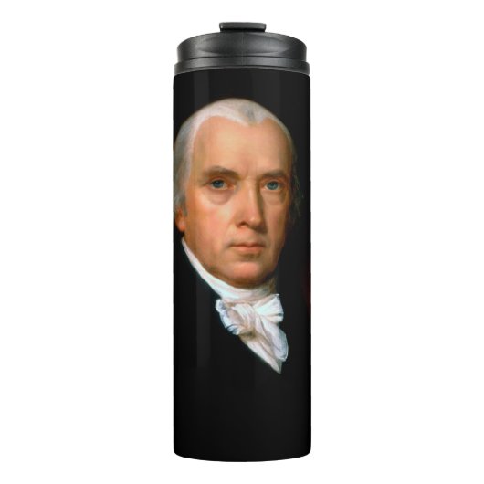 James Madison, het vierde President: koloniaal Ame Thermosbeker (Voorkant)