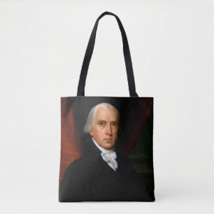 James Madison, het vierde President: koloniaal Ame Tote Bag