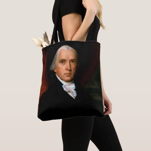 James Madison, het vierde President: koloniaal Ame Tote Bag (Dichtbij)