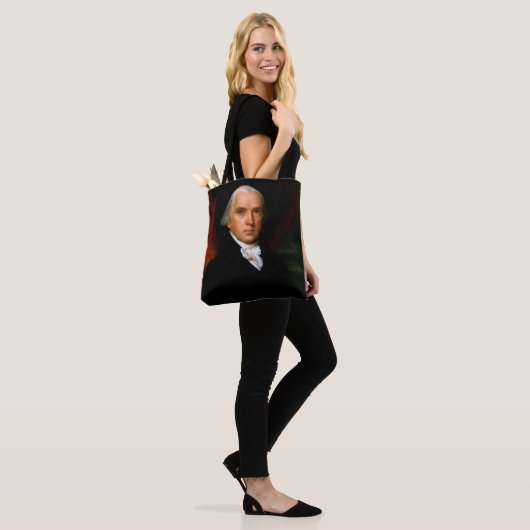 James Madison, het vierde President: koloniaal Ame Tote Bag (Op model)