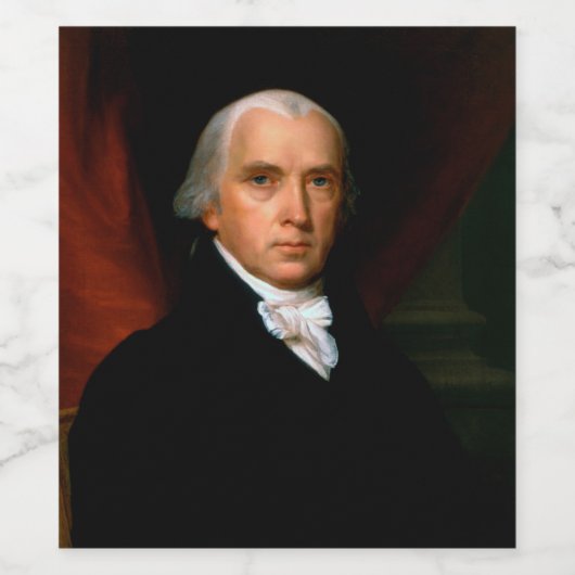 James Madison, het vierde President: koloniaal Ame Wijn Etiket (Enkel label)