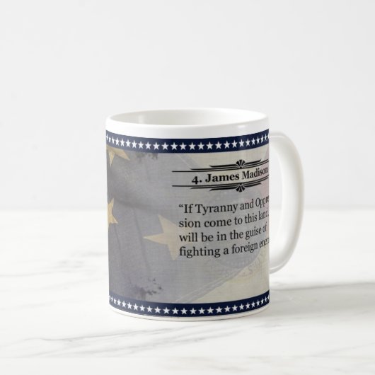 James Madison Historische Mok (Voorkant rechts)