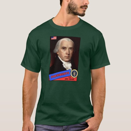 James Madison-honkbalkaart T-shirt (Voorkant)