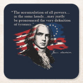 James Madison Kartonnen Onderzetters (Voorkant)