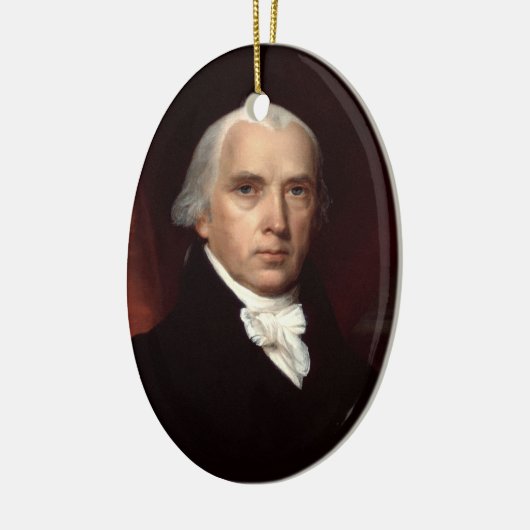 James Madison Keramisch Ornament (Links)