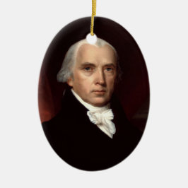 James Madison Keramisch Ornament