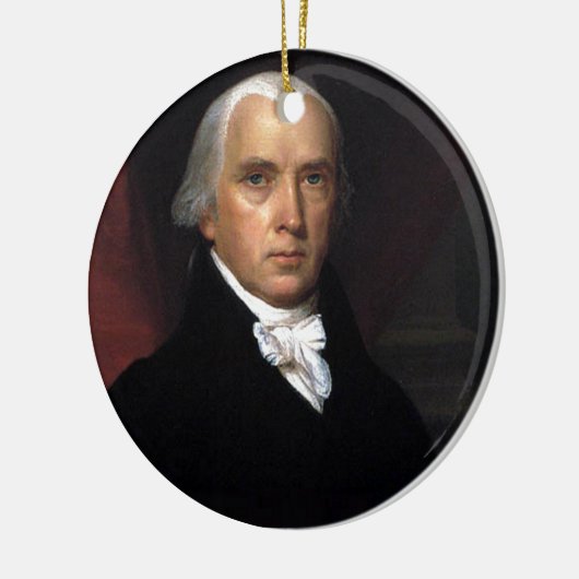 James Madison Keramisch Ornament (Links)