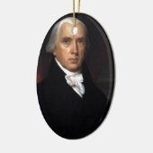 James Madison Keramisch Ornament (Links)