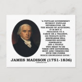 James Madison Knowledge Forever Governance Ignoran Briefkaart (Voorkant)