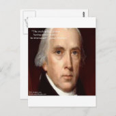 James Madison "Mistrust Power" Wisdom Quote Briefkaart (Voorkant / Achterkant)