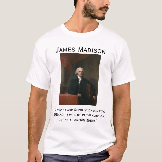 James Madison over tirannie T-shirt (Voorkant)