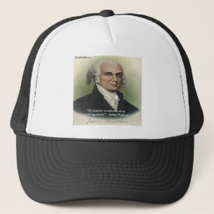 James Madison "Philosophy/Common Sense" Citaat Trucker Pet