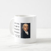 James Madison Quote 1b Koffiemok (Voorkant links)