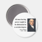 James Madison Quote 1b Magneet (Voorkant / Achterkant)
