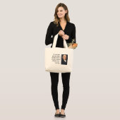 James Madison Quote 2b Grote Tote Bag (Voorkant (model))