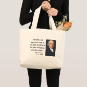 James Madison Quote 2b Grote Tote Bag (Voorkant (product))