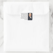 James Madison Quote 4b Ronde Sticker (Tas)