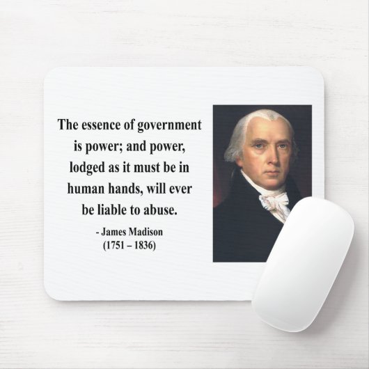 James Madison Quote 5b Muismat (Met muis)