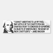 James Madison Quote Bumpersticker (Voorkant)