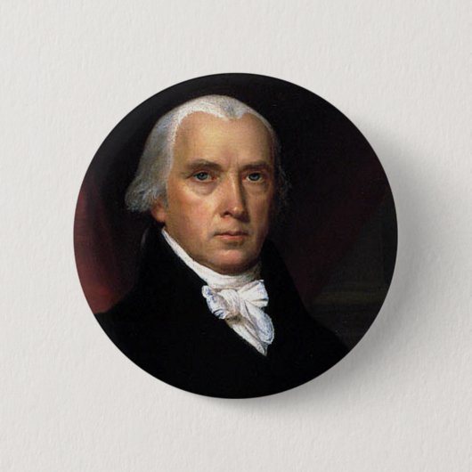 James Madison Ronde Button 5,7 Cm (Voorkant)