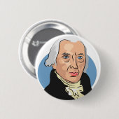 James Madison Ronde Button 5,7 Cm (Voorkant /achterkant)