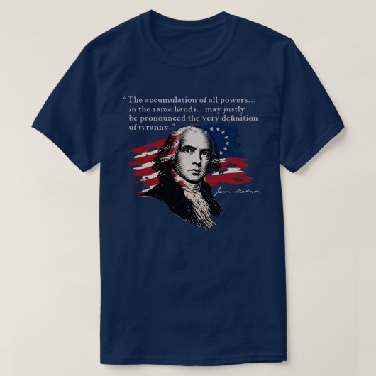 James Madison T-shirt (Design voorkant)