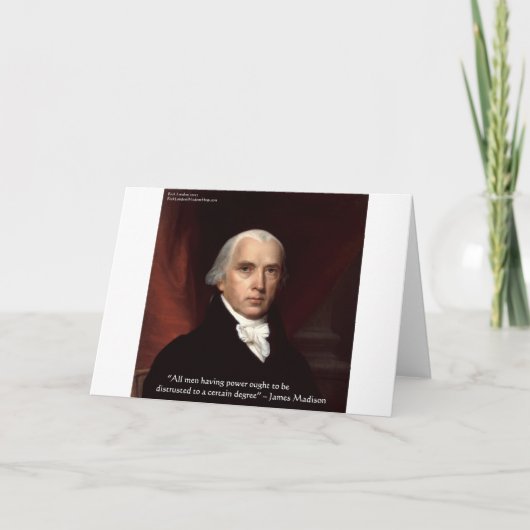 James Madison "War & Freedom" — Toeliften van de v Kaart (Voorkant)