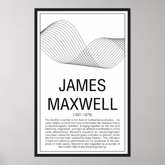 James Maxwell Poster (Voorkant)