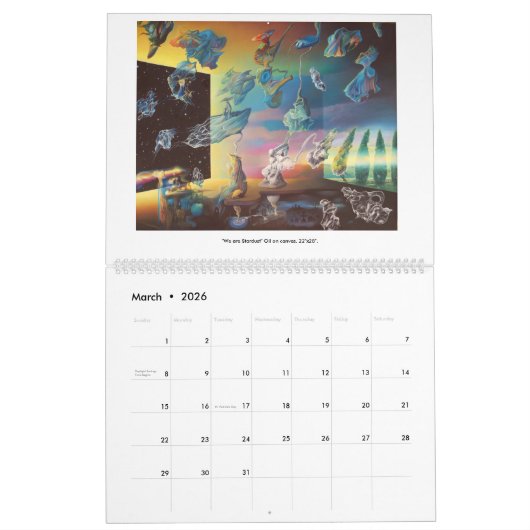 James McCarthy-Surrealisme en het landschap 2016 Kalender (Mar 2026)