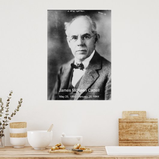 James McKeen Cattell Canvas Afbeelding Poster (Keuken)