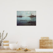 James McNeil Whistler Nocturne in Blue en Silver Poster (Keuken)