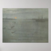James McNeill Whistler Nocturne Blue en Gold Poster (Voorkant)