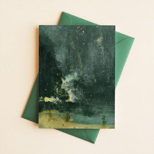 James McNeill Whistler Nocturne in zwart en goud Briefkaart